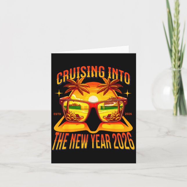 Carte Cruising Into The New Year 2026  (Devant)