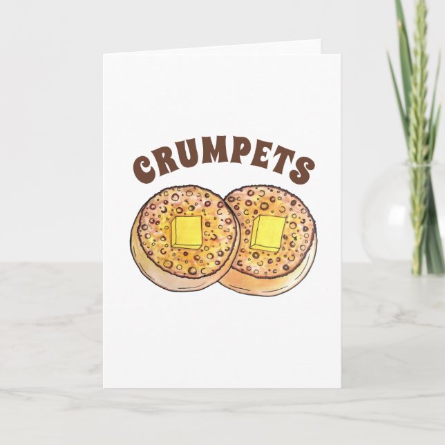 Carte Crumpets à beurre chaud Cuisine britannique (Devant)