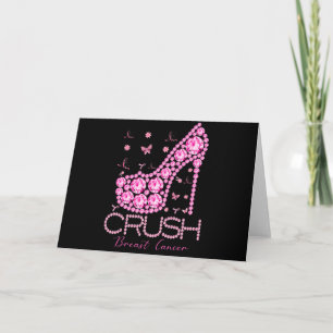 Carte Crush Breast Cancer Awareness Bling Pink Ribbon