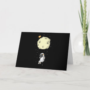Carte Crypto Bitcoin Astronaut schaukelt am Mond