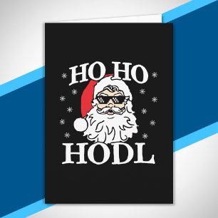 Carte Crypto Christmas Santa Cryptocurrency Ho Ho Hodl