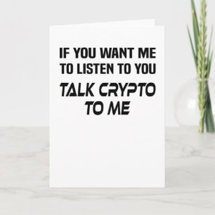 Carte Crypto Crypto Cryptocurrency Trader Miner Saying