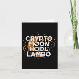 Carte Crypto Lune HODL Lambo