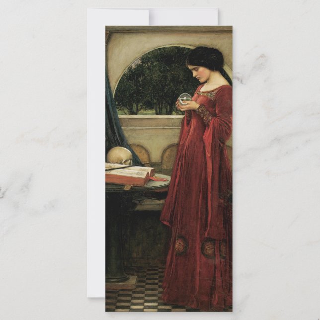 Carte Crystal Ball par John William Waterhouse (Devant)