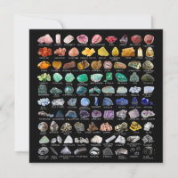 Crystal Collection Rainbow Rocks Carré Card