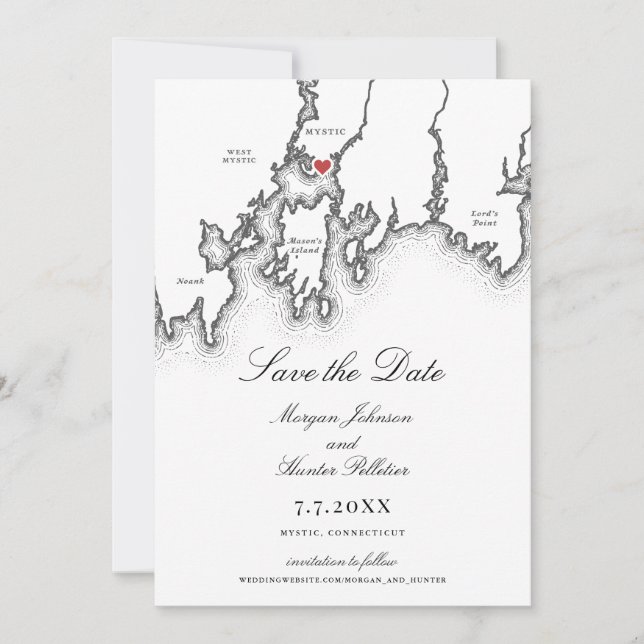 Carte CT mystique Élégant Mariage noir et blanc (Devant)