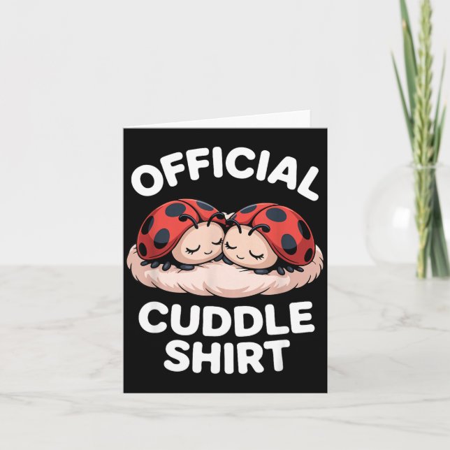Carte Cuddle Shirt Cute Ladybug Couple Cozy  (Devant)