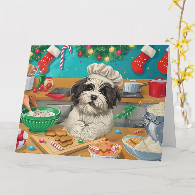 Carte Cuisine de vacances Havanaise : Noël festif (Fleur jaune)