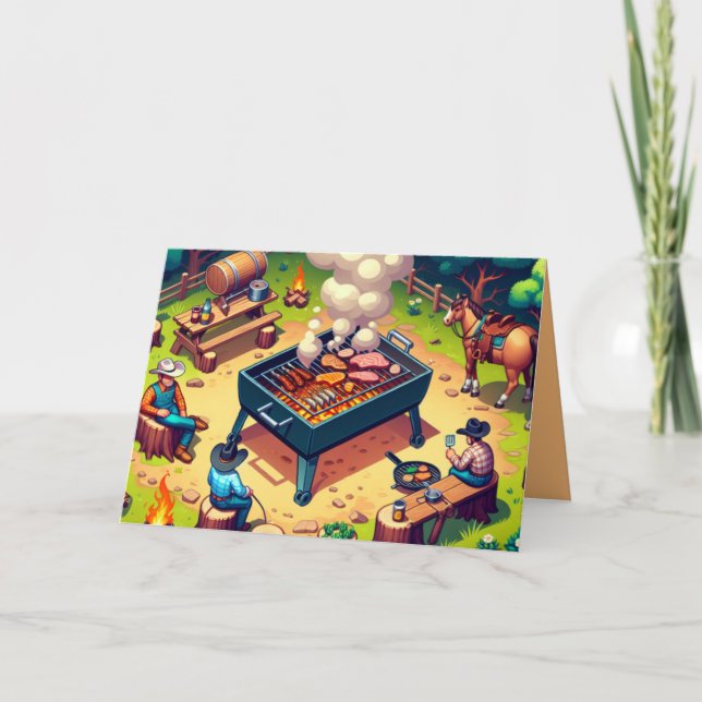Carte Cuisine Western Cowboys Grill Custom (Devant)