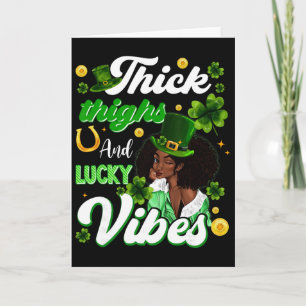Carte Cuisses Épaisses Vibes Chanceux St Patricks Day Me