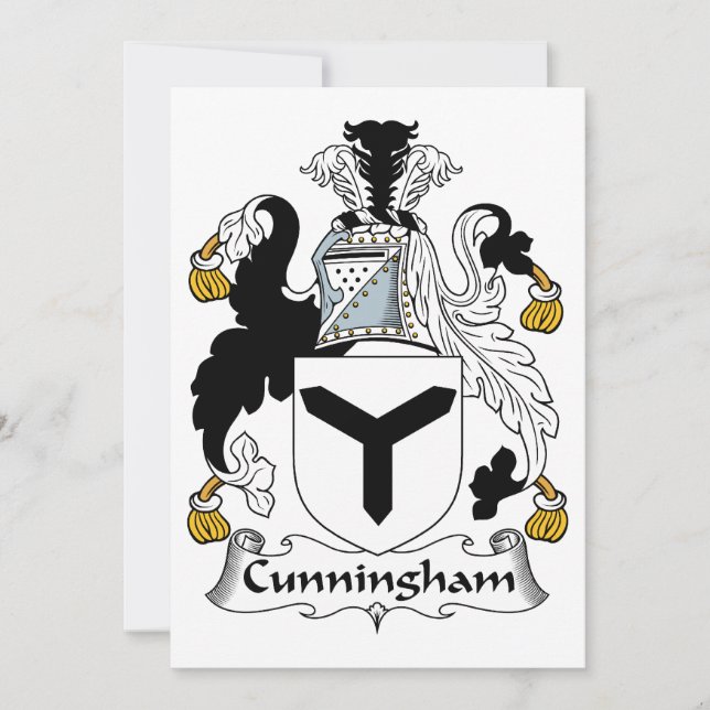 Carte Cunningham Family Crest (Devant)