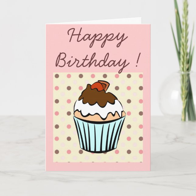 Carte cupcake (Devant)