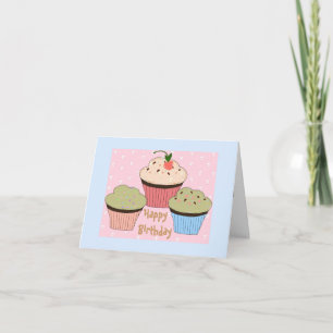 Carte Cupcake Anniversaire Salutation