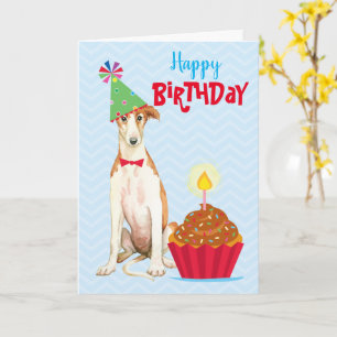 Carte Cupcake Borzoi