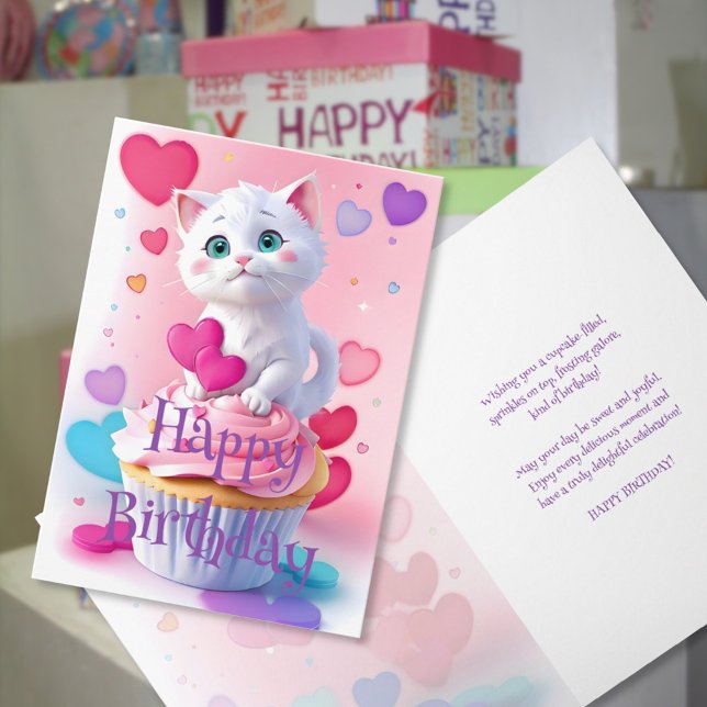 Carte Cupcake Cuddles : Joyeux Anniversaire Adorable Cha (Créateur téléchargé)