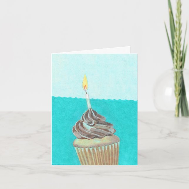 Carte Cupcake dans l'eau (Devant)