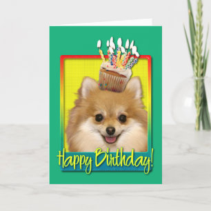 Carte Cupcake Pomeranian