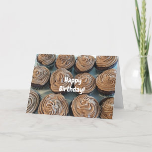 Carte Cupcakes Au Chocolat Pour Votre Anniversaire