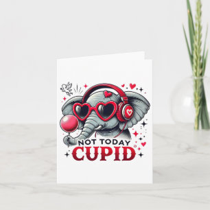 Carte Cupidon Pas Aujourd'hui Écouteurs À Tête D'Éléphan