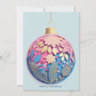Carte Custom Business Corporate Christmas Holiday Card