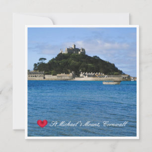 Carte Custom Heart St Michaels Mont Cornwall Photo