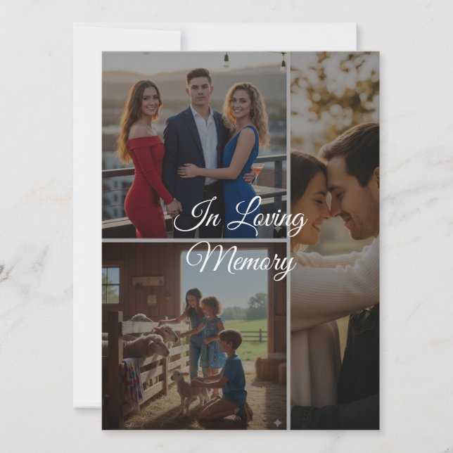 Carte Custom Memory Photo Flat Card – Personalized Keeps (Devant)