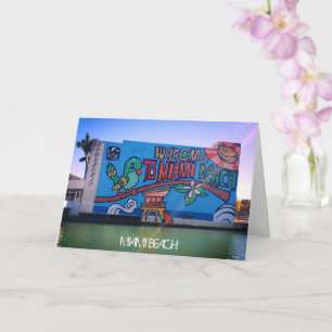 Carte Custom Miami Beach FL Graffiti Mural Street Art