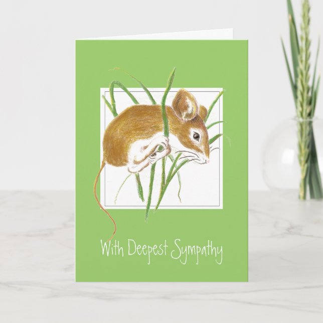 Carte Custom, sympathy, Sweet Mouse (Devant)