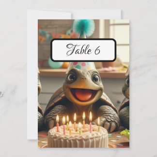 Carte Custom Turtle Table Place Cards,