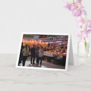 Carte Customers at the Mercado Central, Valence, Espagne