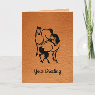 Carte Customisez ce Cheval Art