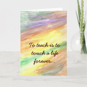 Carte Customizable Teacher Note Card