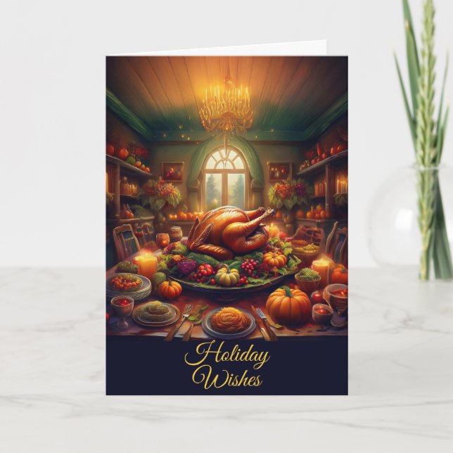 Carte Customizable Thanksgiving  (Devant)