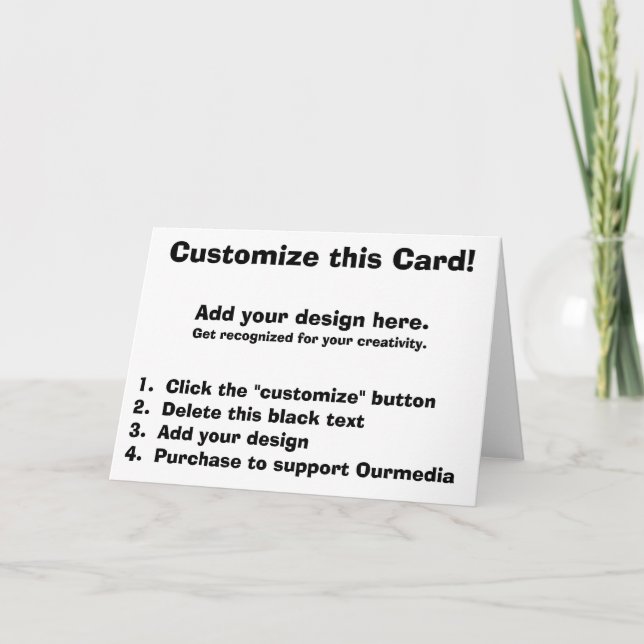 Carte Customize this card ! (Devant)
