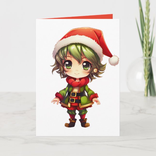 Carte Cute Anime Elf (Devant)