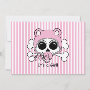 Carte Cute Baby Girl Skull
