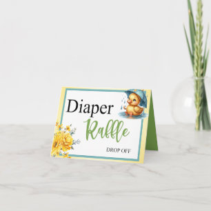 Carte Cute Baby shower de canard en caoutchouc Déchets d