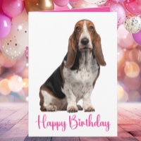 Cute Basset Hound Anniversaire Rose Chien Maman