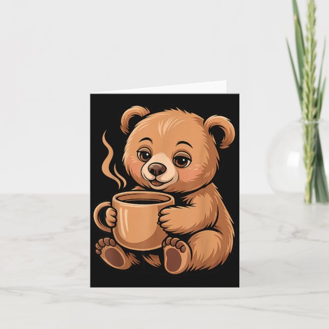 Carte Cute Bear Design For Bear Lover And Bear  (Devant)
