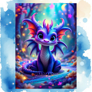 Carte Cute Birthday Dragon Ajouter Nom Et Votre Signatur