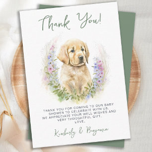 Carte Cute Chien Chien Chien Chien Moderne Merci de Sage