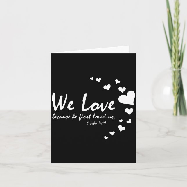 Carte Cute Christian Valentines Day Women Bible Verse He (Devant)