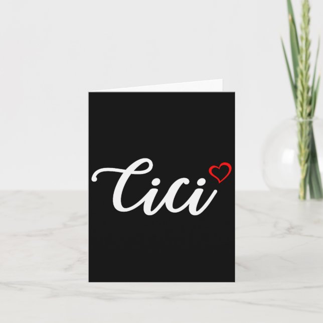 Carte Cute Cici Lover Gift For Women Grandma Christmas  (Devant)