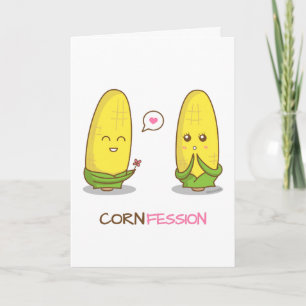 Carte Cute Corn Love Confession For Someone Sweet