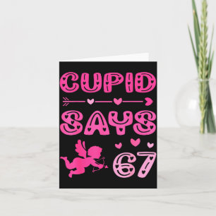 Carte Cute Cud dit 67 drôles de Meme Nk pour la Saint-Va