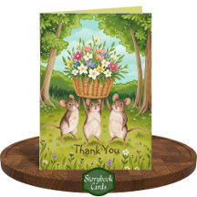 Cute de fruits de forêt et Merci de panier Fleur s