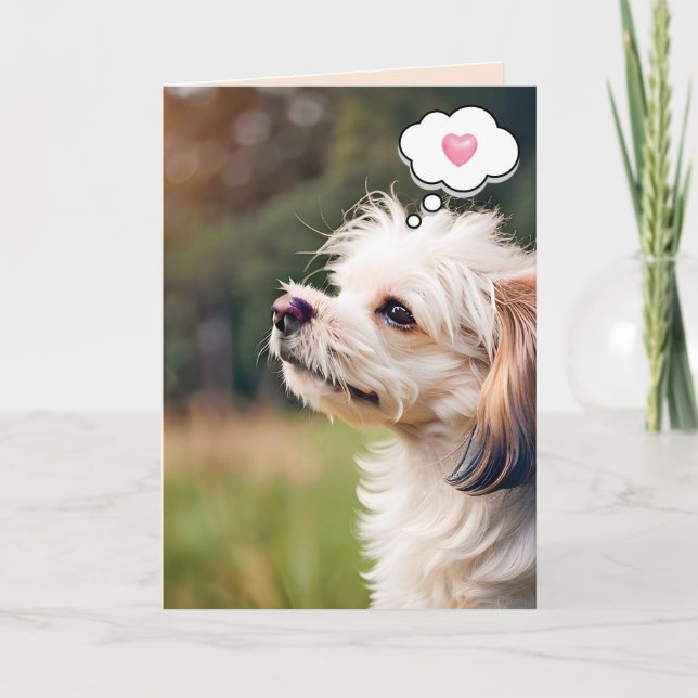 Carte Cute Doggy Pour Penser à vous (Devant)