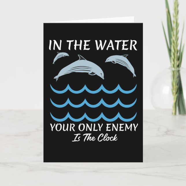 Carte Cute Dolphins In The Water (Devant)