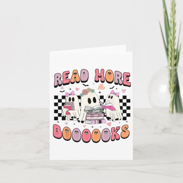 Carte Cute Ghost Boire Café Halloween Ghost Ice Cof (Devant)