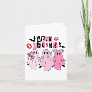 Carte Cute Ghost Moyenne Ghouls Amusants Costume Hallowe